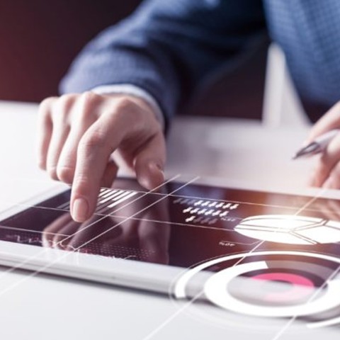 Análisis de información comercial en una tableta